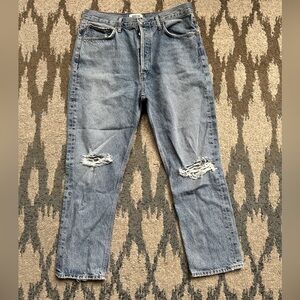 AGOLDE High-Rise Straight Leg Jeans